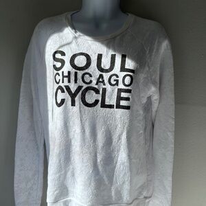 Soul Chicago sweatshirt white soulcycle size S NWT